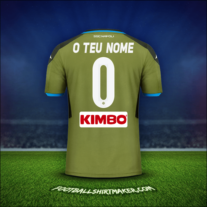 Camisola SSC Napoli 2019/20 Alternativa -  o teu nome - 0