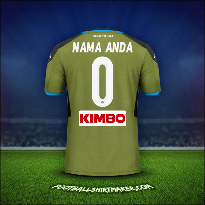 Jersey SSC Napoli 2019/20 Alternatif -  nama anda - 0
