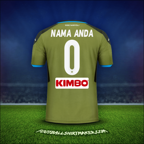 Jersey SSC Napoli 2019/20 Alternatif -  nama anda - 0