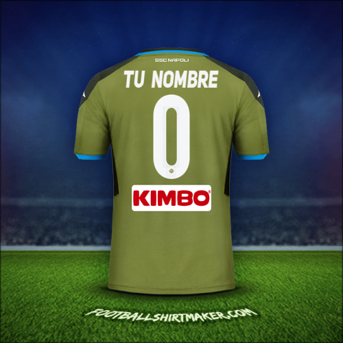 Jersey SSC Napoli 2019/20 Visita -  tu nombre - 0