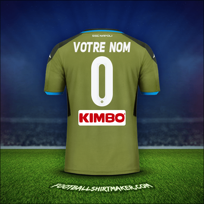 Maillot SSC Napoli 2019/20 Extérieur -  votre nom - 0