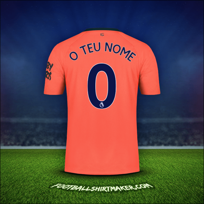 Camisola Everton FC 2019/20 Alternativa -  o teu nome - 0