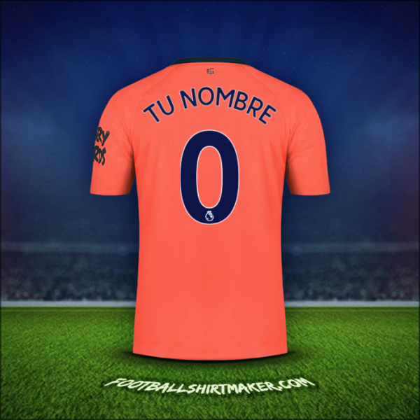 Jersey Everton FC 2019/20 Visita -  tu nombre - 0