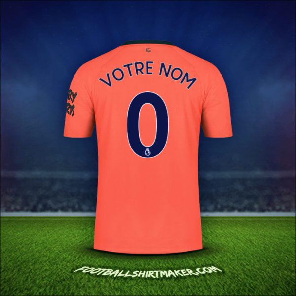 Maillot Everton FC 2019/20 Extérieur -  votre nom - 0
