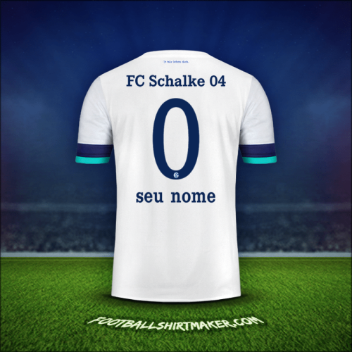 Camisa Schalke 04 2019/20 Alternativa -  seu nome - 0