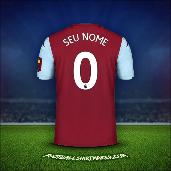 Camisa Aston Villa FC 2019/20 -  seu nome - 0