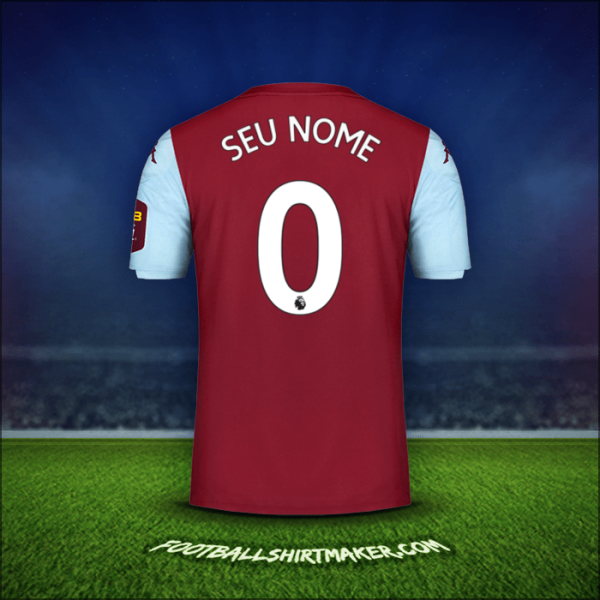 Camisa Aston Villa FC 2019/20 -  seu nome - 0
