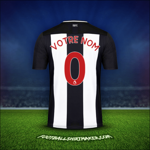 Maillot Newcastle United FC 2019/20 -  votre nom - 0
