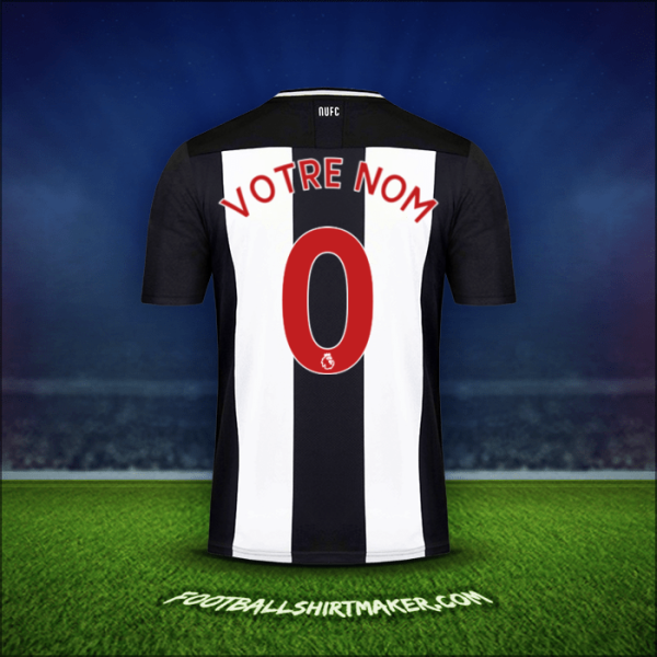 Maillot Newcastle United FC 2019/20 -  votre nom - 0