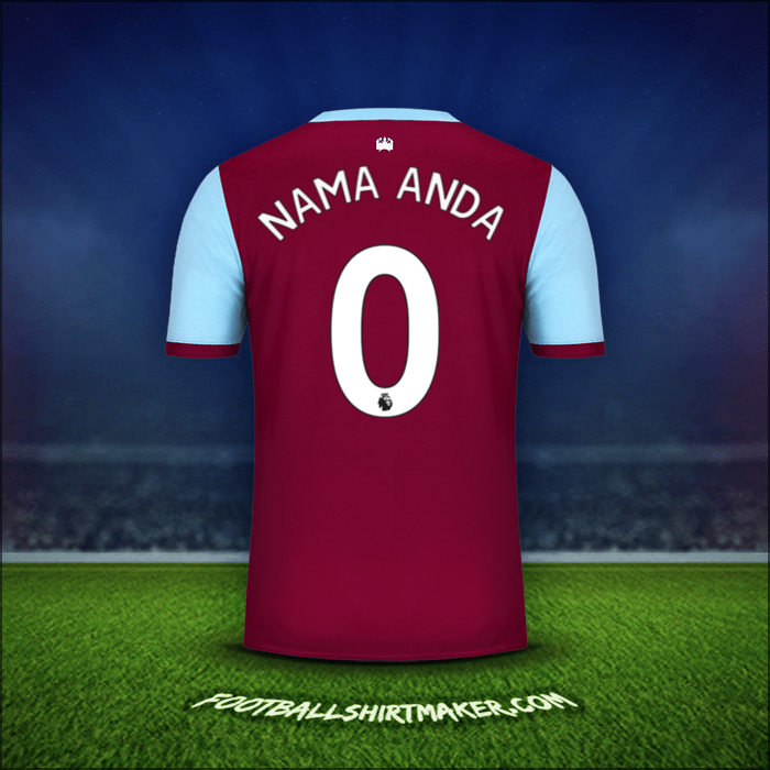 Jersey West Ham United FC 2019/20 -  nama anda - 0