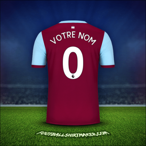 Maillot West Ham United FC 2019/20 -  votre nom - 0