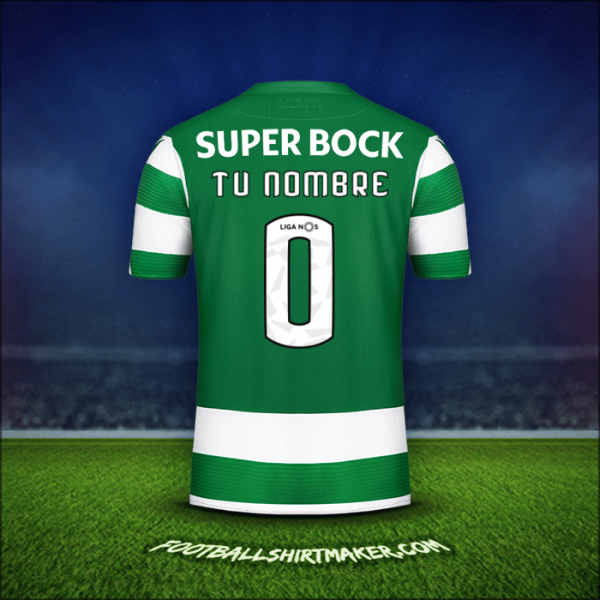 Camiseta Sporting Clube 2019/20 -  tu nombre - 0