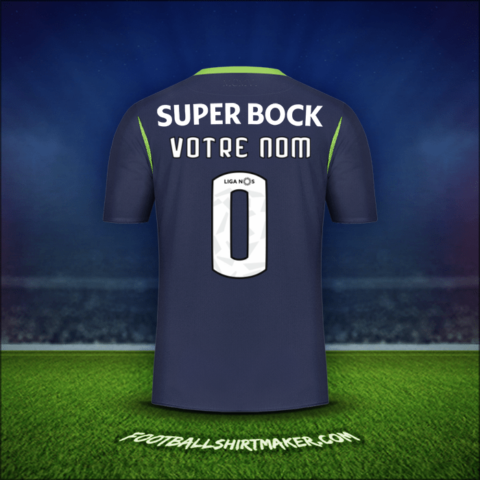 Maillot Sporting Clube 2019/20 Extérieur -  votre nom - 0