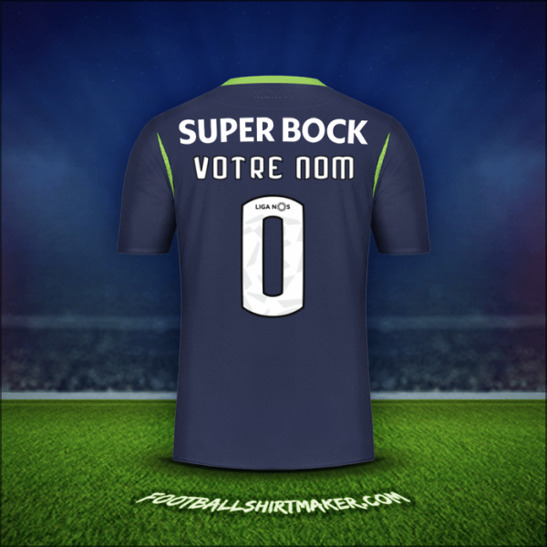 Maillot Sporting Clube 2019/20 Extérieur -  votre nom - 0