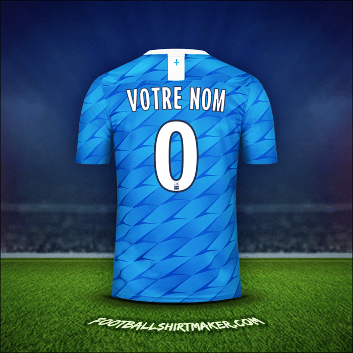 Maillot Olympique de Marseille 2019/20 Extérieur -  votre nom - 0