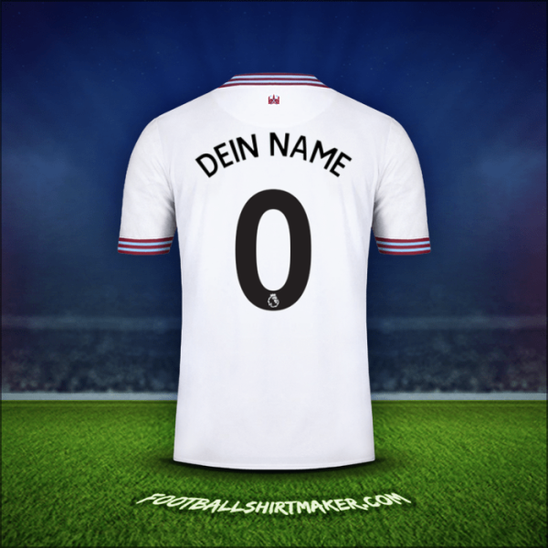 Trikot West Ham United FC 2019/20 Auswärts -  dein name - 0