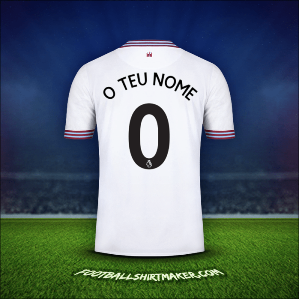 Camisola West Ham United FC 2019/20 Alternativa -  o teu nome - 0