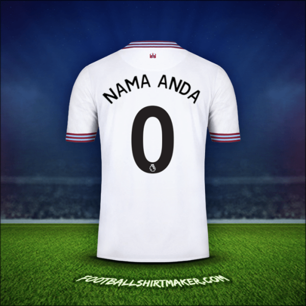 Jersey West Ham United FC 2019/20 Alternatif -  nama anda - 0