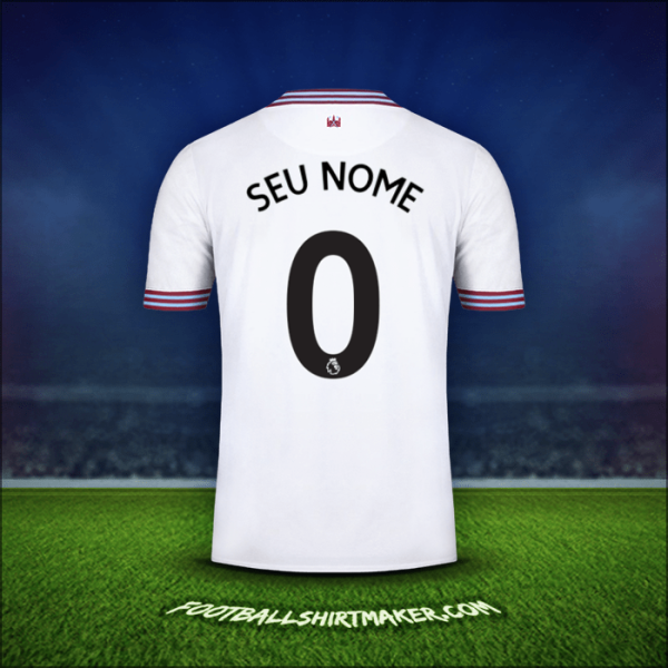 Camisa West Ham United FC 2019/20 Alternativa -  seu nome - 0