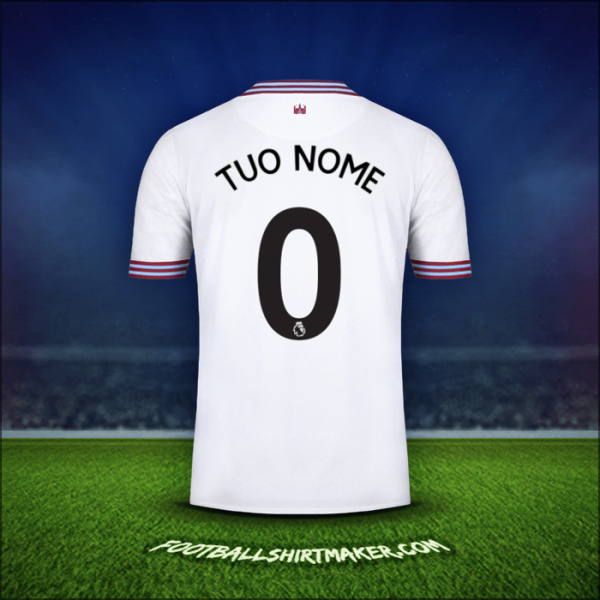 Maglia West Ham United FC 2019/20 Seconda -  tuo nome - 0