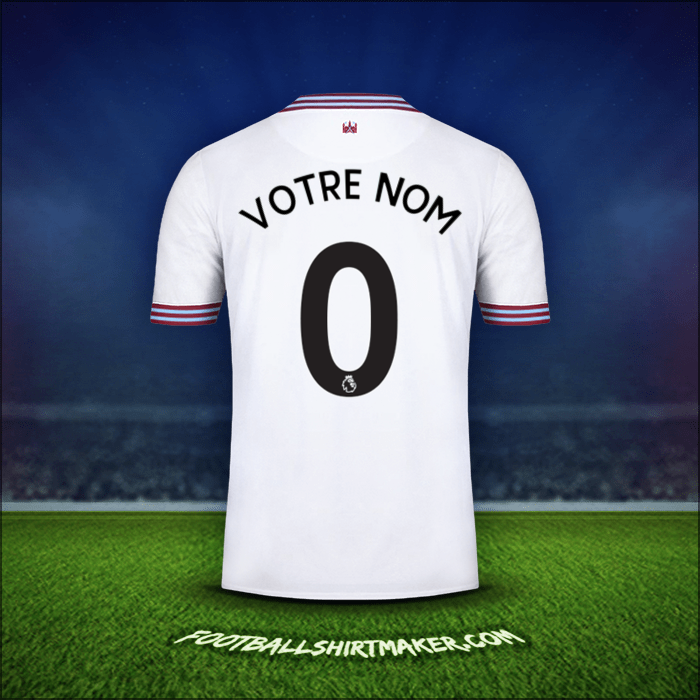 Maillot West Ham United FC 2019/20 Extérieur -  votre nom - 0