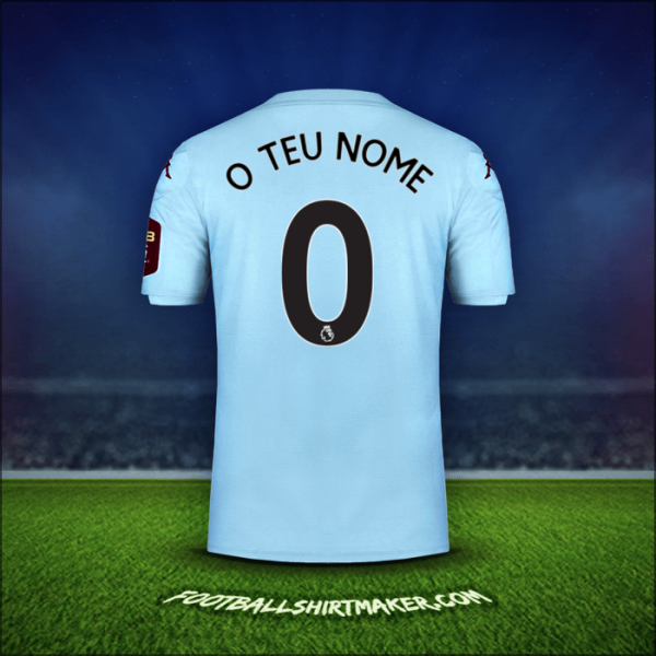 Camisola Aston Villa FC 2019/20 Alternativa -  o teu nome - 0