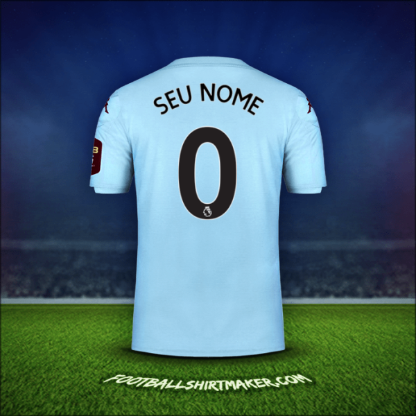 Camisa Aston Villa FC 2019/20 Alternativa -  seu nome - 0