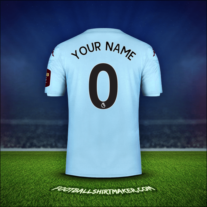 Shirt Aston Villa FC 2019/20 Away -  your name - 0