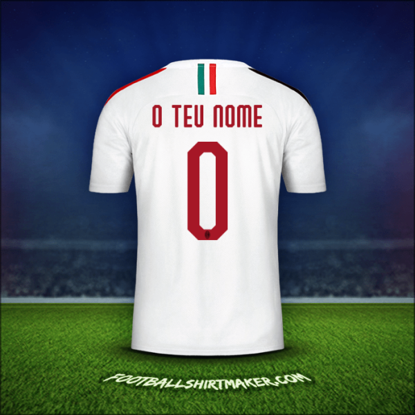 Camisola AC Milan 2019/20 Alternativa -  o teu nome - 0