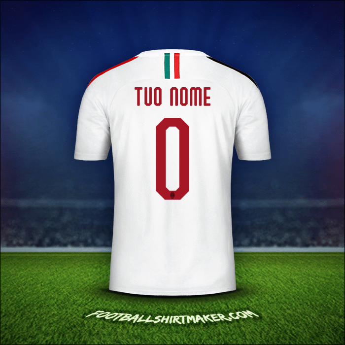 Maglia AC Milan 2019/20 Seconda -  tuo nome - 0