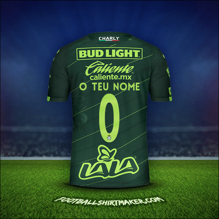 Camisola Santos Laguna 2019/20 Alternativa -  o teu nome - 0