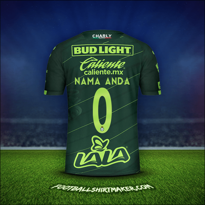 Jersey Santos Laguna 2019/20 Alternatif -  nama anda - 0