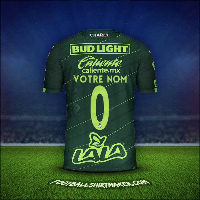 Maillot Santos Laguna 2019/20 Extérieur -  votre nom - 0