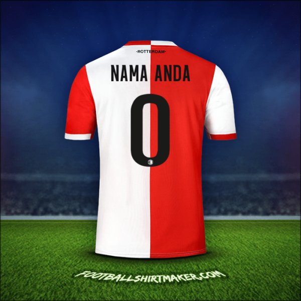Jersey Feyenoord Rotterdam 2019/20 -  nama anda - 0
