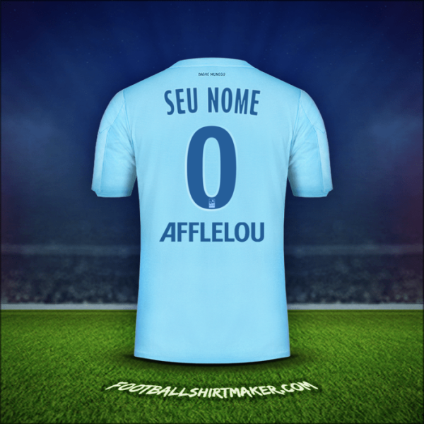 Camisa As Monaco 2019/20 Terceira -  seu nome - 0