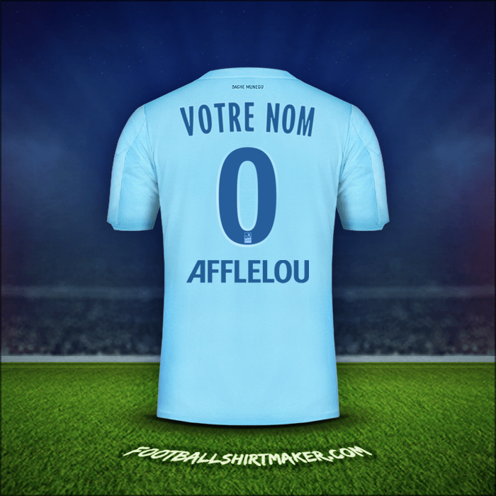 Maillot As Monaco 2019/20 Troisième -  votre nom - 0