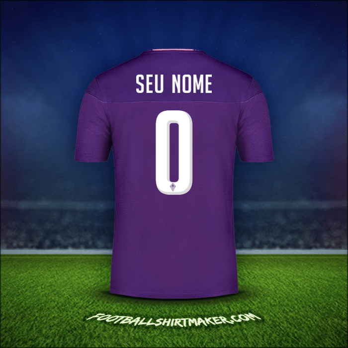 Camisa Fiorentina 2019/20 -  seu nome - 0