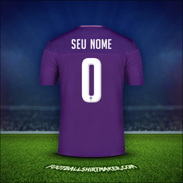 Camisa Fiorentina 2019/20 -  seu nome - 0