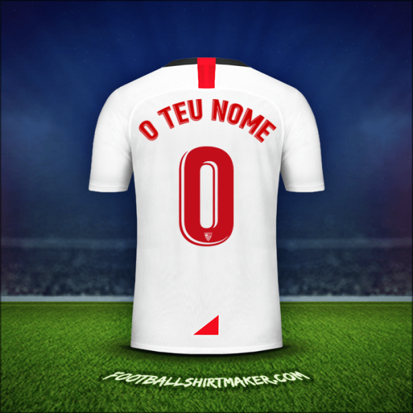Camisola Sevilla FC 2019/2020 -  o teu nome - 0