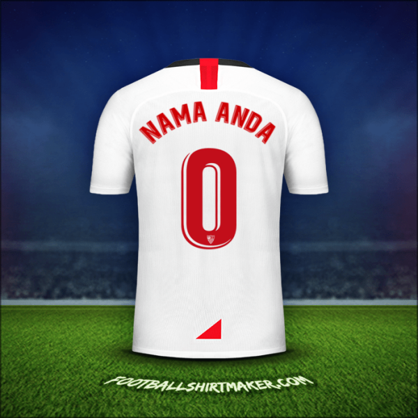 Jersey Sevilla FC 2019/2020 -  nama anda - 0