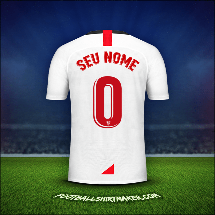 Camisa Sevilla FC 2019/2020 -  seu nome - 0