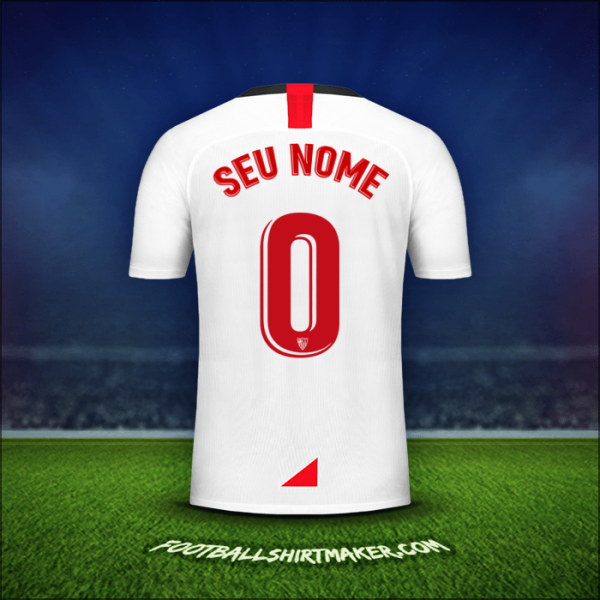 Camisa Sevilla FC 2019/2020 -  seu nome - 0