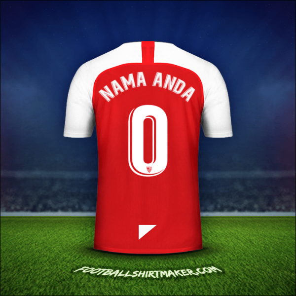 Jersey Sevilla FC 2019/2020 Alternatif -  nama anda - 0