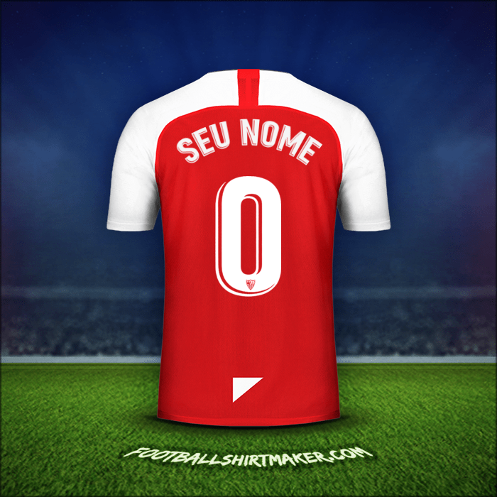 Camisa Sevilla FC 2019/2020 Alternativa -  seu nome - 0
