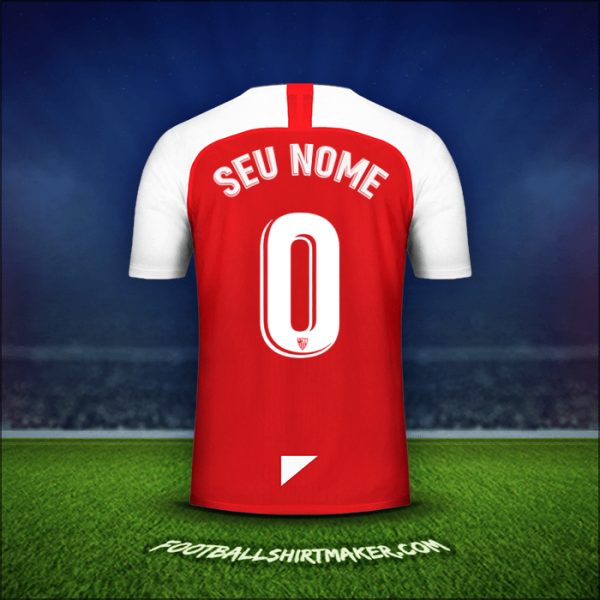 Camisa Sevilla FC 2019/2020 Alternativa -  seu nome - 0