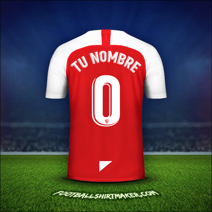 Camiseta Sevilla FC 2019/2020 Visita -  tu nombre - 0