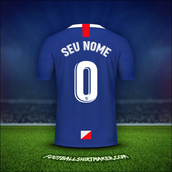 Camisa Sevilla FC 2019/2020 Terceira -  seu nome - 0