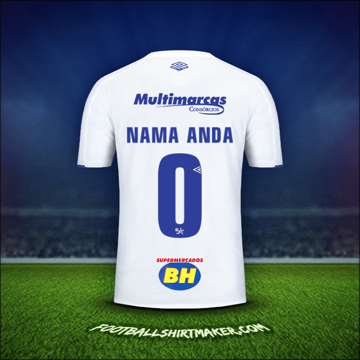 Jersey Cruzeiro 2019/20 Alternatif -  nama anda - 0