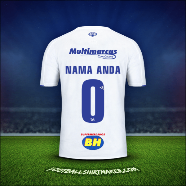 Jersey Cruzeiro 2019/20 Alternatif -  nama anda - 0