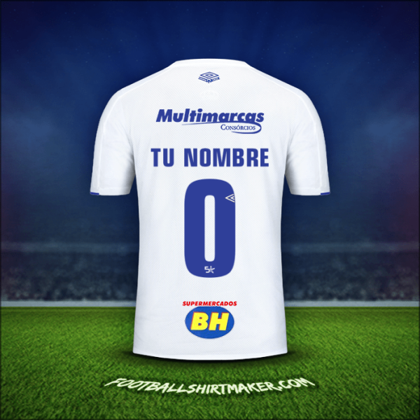 Camiseta Cruzeiro 2019/20 Visita -  tu nombre - 0